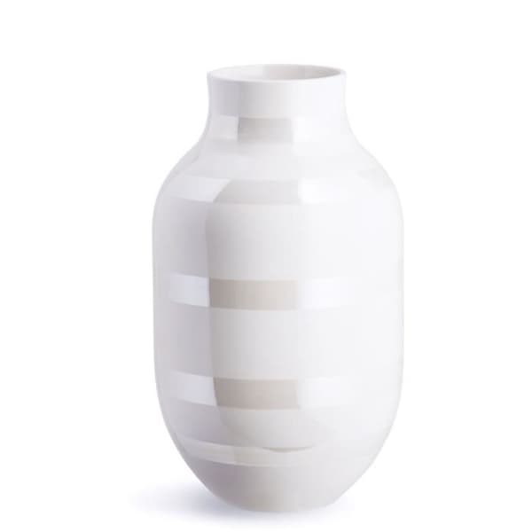 Omaggio keramikvas - pärlemor - H 30,5 cm