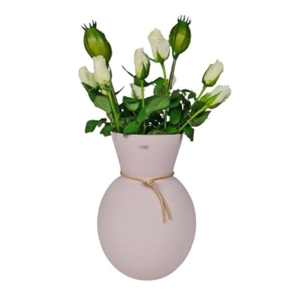 Raspberry Cream Vase, H 25cm - Nybro