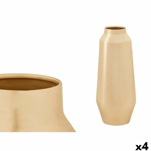 Vase 10216-SG Gylden Jern 16 x 40 x 16 cm (4 enheder)