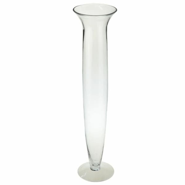 Vas DKD Home Decor Glas Transparent (14 x 14 x 60 cm)