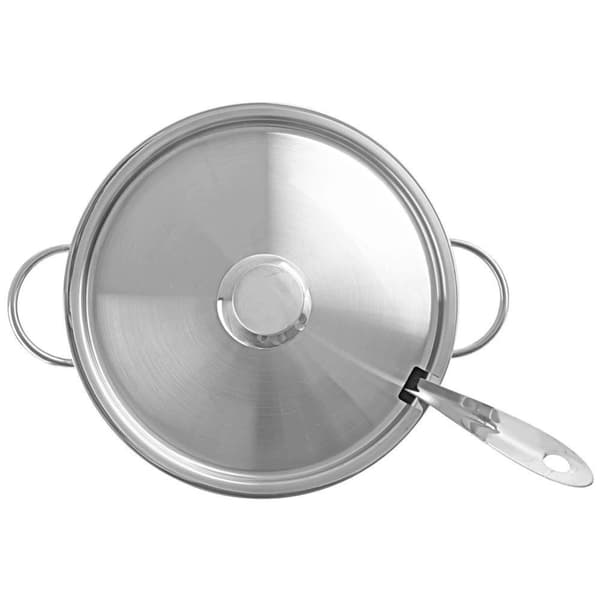 Stålsuppeterrin med låg, 4,5 l