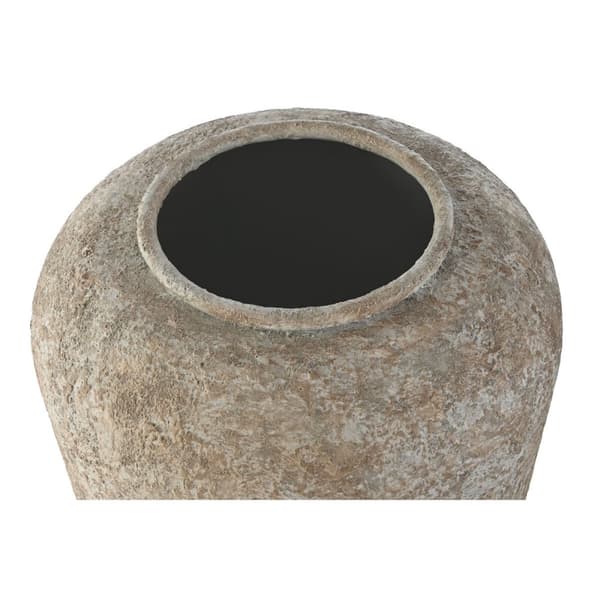 Vase Home ESPRIT Hvid Metal 31,5 x 31,5 x 38,5 cm