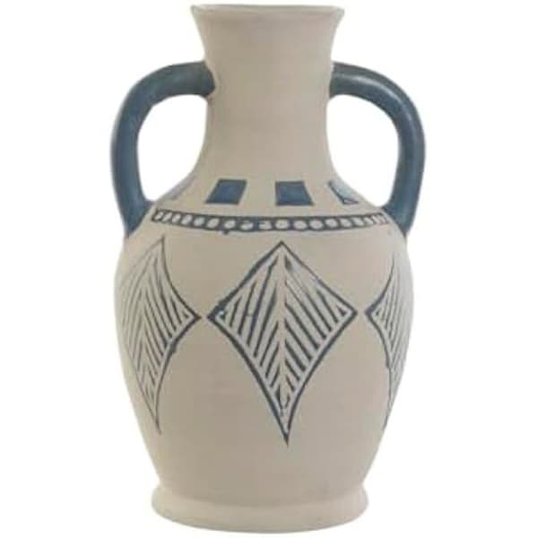 Dekorativ vas - HOME ESPRIT - Flerfärgad - Keramik - 15 x 15 x 25 cm - Modern stil