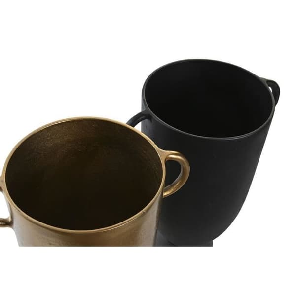 guldvas, svart modern design 41 cm