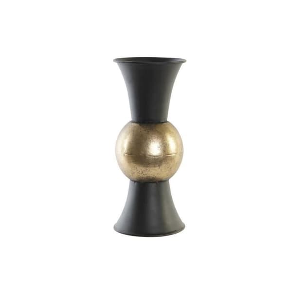 svart vas, koppar vintage design 32 cm