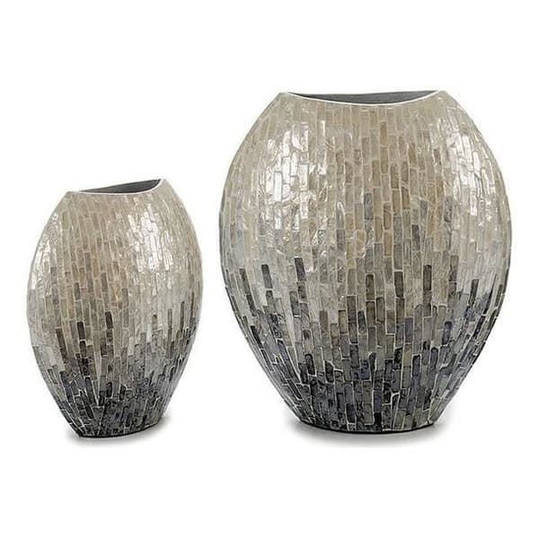 Dekorativ vas - Presentdekor - Grå - 15 x 35 x 32 cm - Modern stil - Modern design