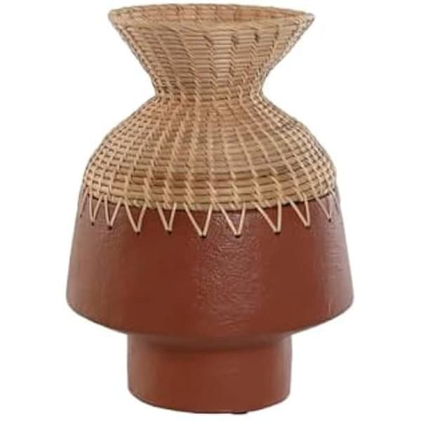 Dekorativt föremål - HOME ESPRIT - Terrakottavas - Flerfärgad - 30 x 40 x 30 cm - Modern design