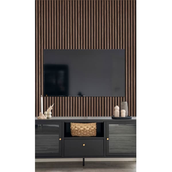 2 x Porto akustikkpanel 240x60x2,2 cm valnøtt dekor.