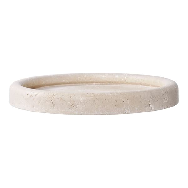 Funchal brett Ø26 cm beige.