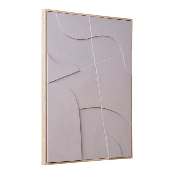 Madeline NO 1,50 relief veggdekorasjon med ramme 50x70 cm sandfarget.