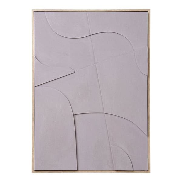 Madeline NO 1,50 relief veggdekorasjon med ramme 50x70 cm sandfarget.
