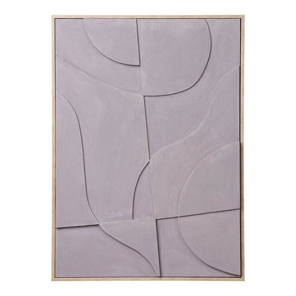 Madeline NO 2,50 relief veggdekorasjon med ramme 50x70 cm sandfarget.