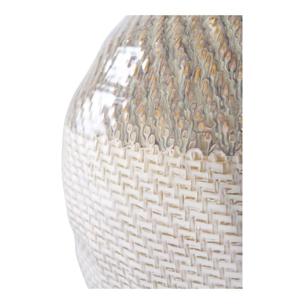 Lagos vase hvit, grønn.