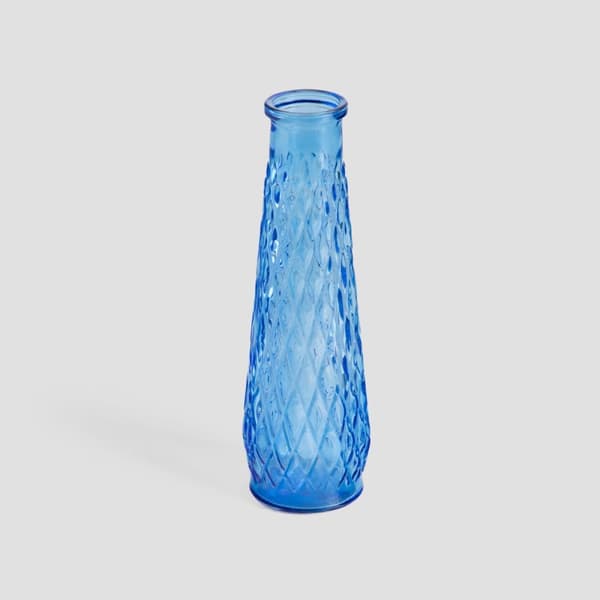ARCHIE vase glas blå 6,5x22 cm