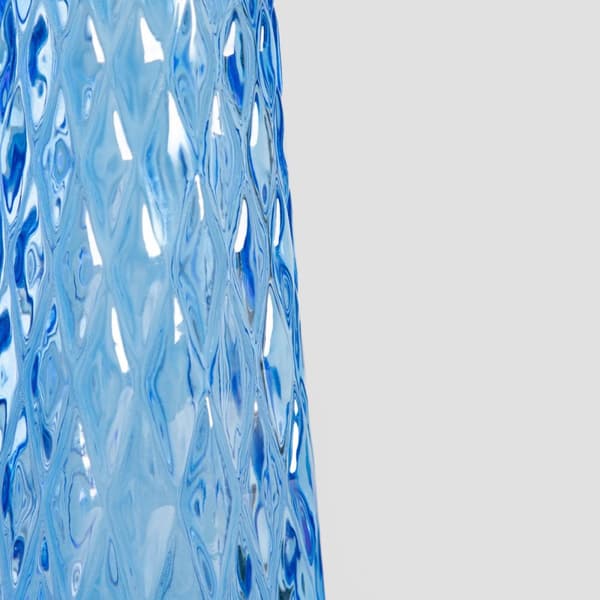 ARCHIE vase glas blå 6,5x22 cm