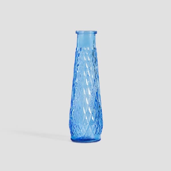 ARCHIE vase glas blå 6,5x22 cm