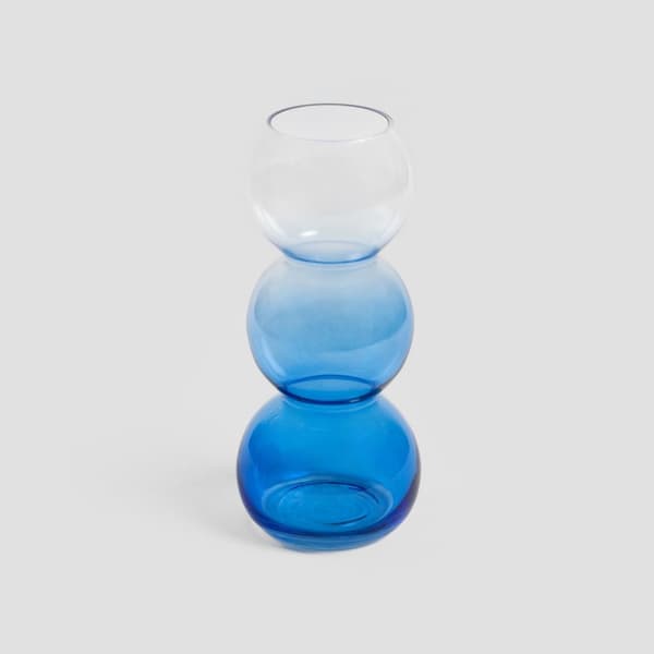 Vas | VAZIA | glas blå transparent | 8x25cm | 726804