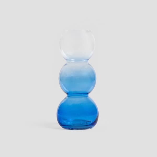 Vas | VAZIA | glas blå transparent | 8x25cm | 726804