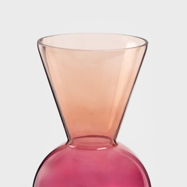 Vase | VASEO | glas pink orange | 7x25cm | 726774