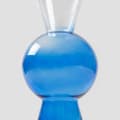 Miniatyrbillede 4 af 4: Vase | VASEO | glas blå gennemsigtig | 7x25cm | 726798
