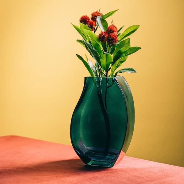 Vase | TANEM | glas blå | 15x7x22 cm | 729850