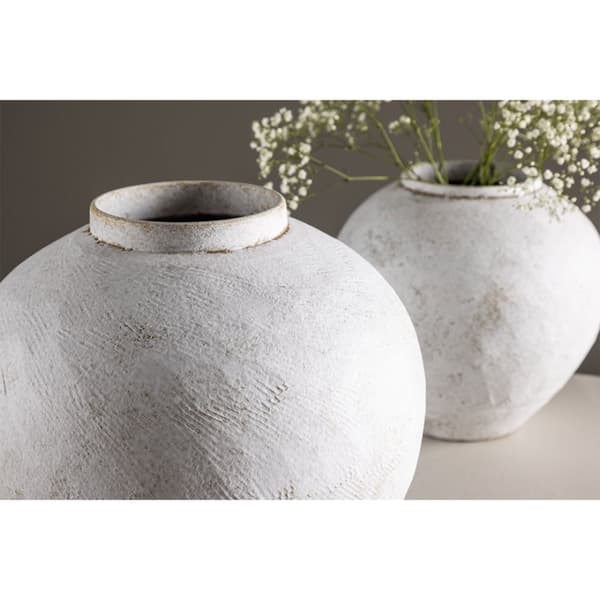 Globe vase beige.