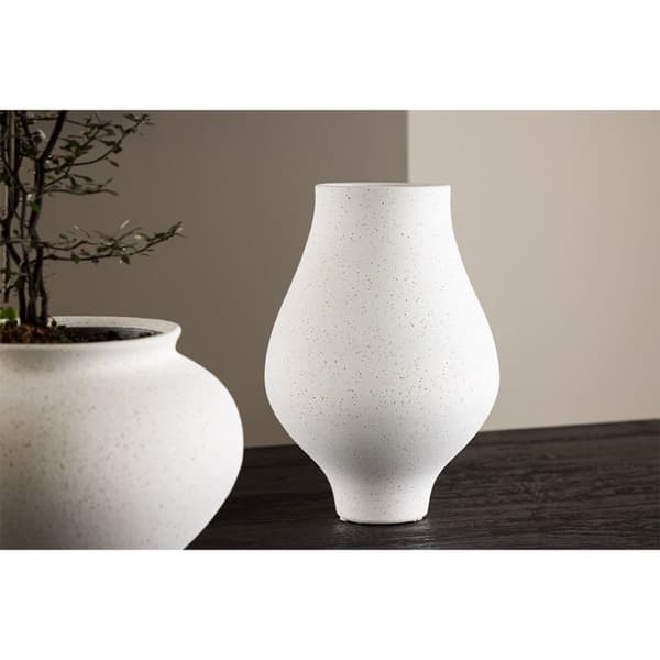 Rellis vase hvid.