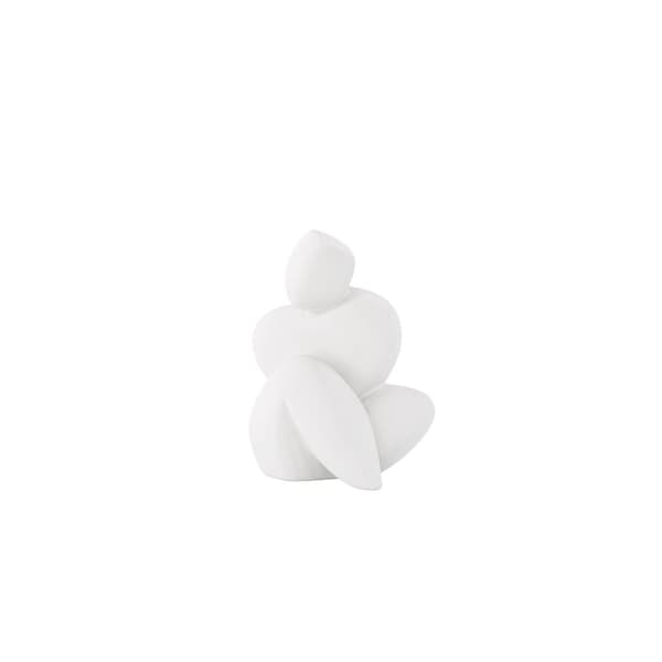 Floda figur til dekoration hvid.