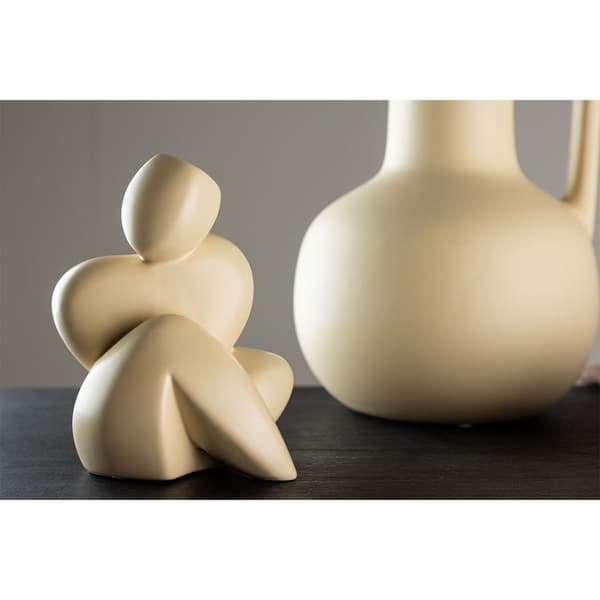 Floda figur til dekoration gul.