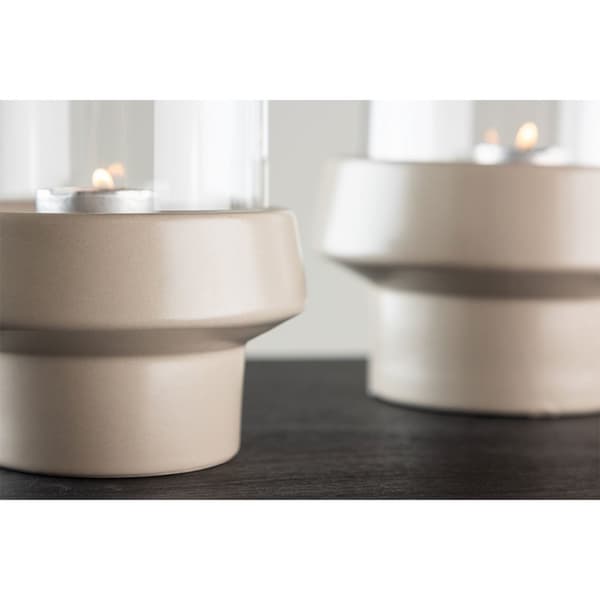 Davida värmeljushållare beige.