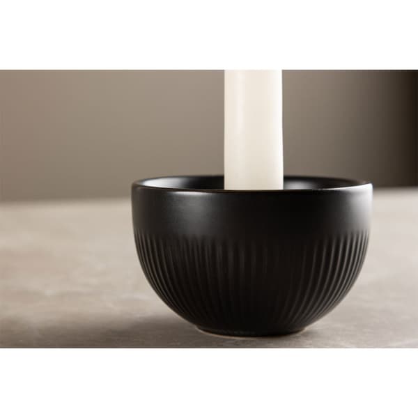 Posh ljusstake svart.