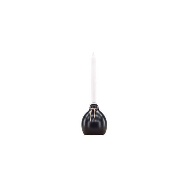Ulricehamn ljusstake med LED-ljus svart.