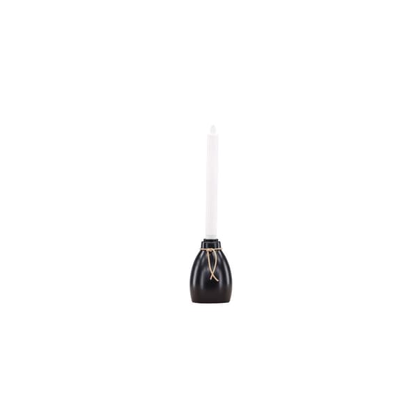 Ulricehamn ljusstake med LED-ljus svart.