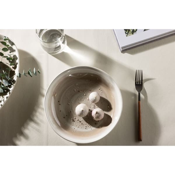 2 x Jublie skål stentøj beige.