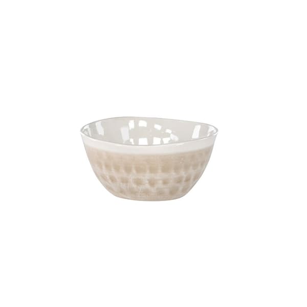 2 x  Jublie skål stentøj beige.