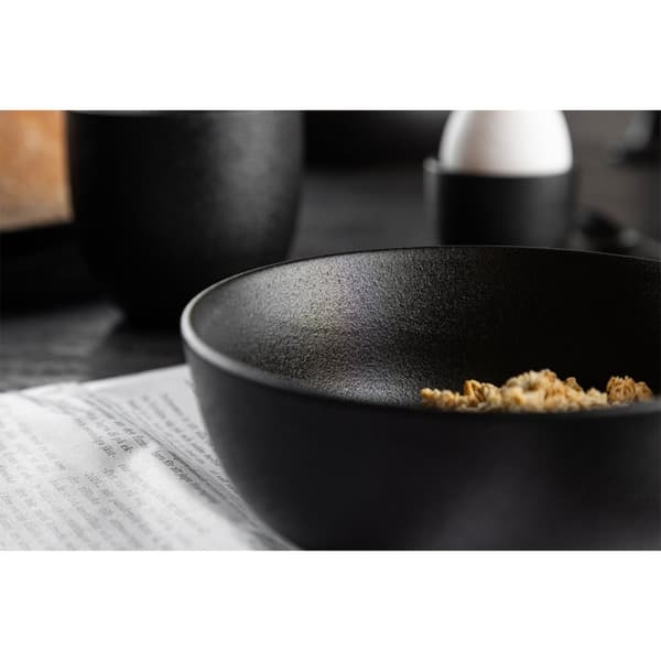 2 x  WabiSabi skål stærk porcelæn sort.