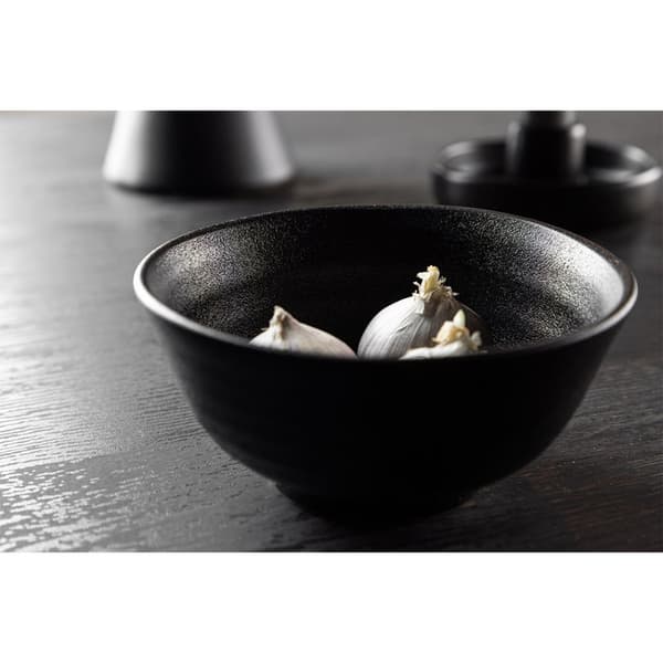 2 x WabiSabi skål stærk porcelæn sort.
