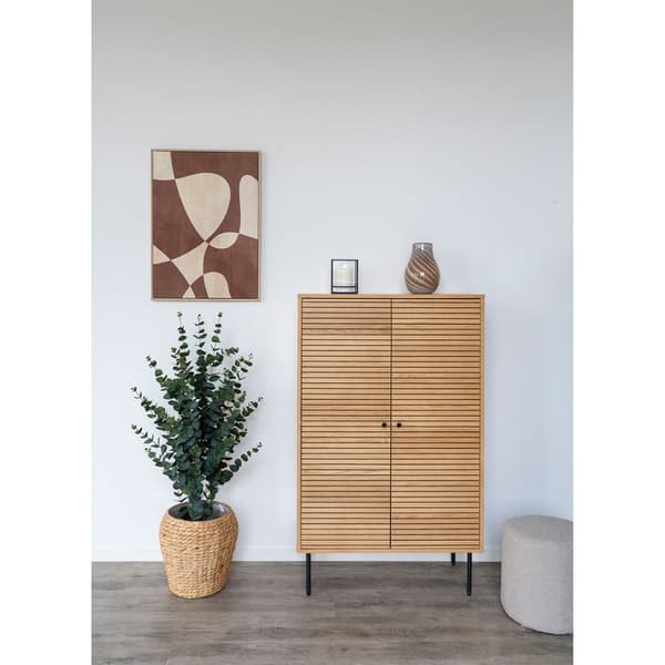 Cape Town NO 1 lerretsprint med ramme 50x70 cm brun, beige.