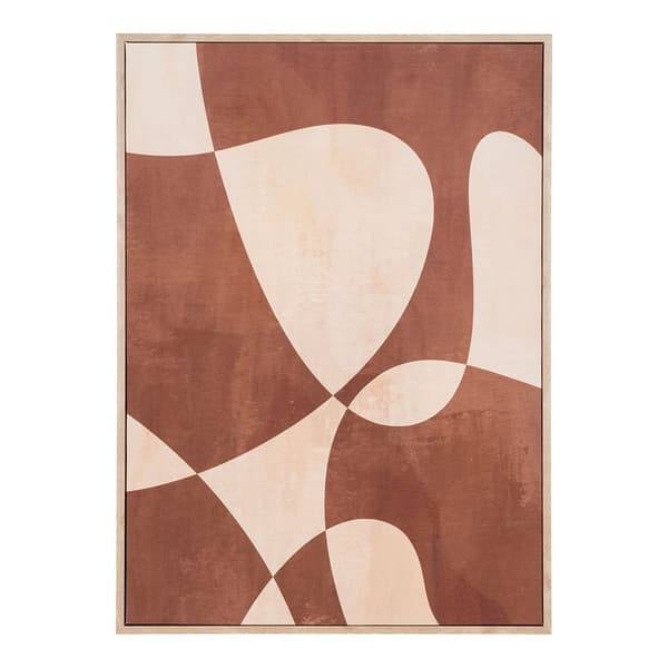 Cape Town NO 1 lerretsprint med ramme 50x70 cm brun, beige.