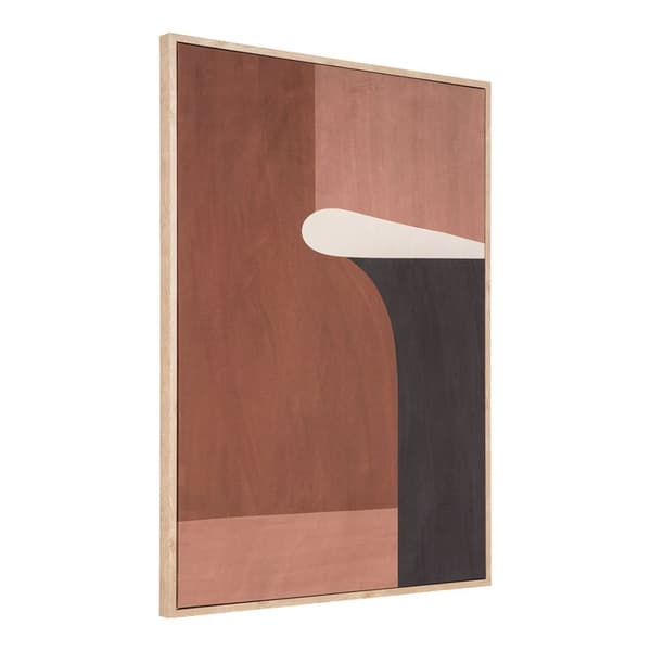Cape Town NO 2 lerretsprint med ramme 50x70 cm brun, beige.