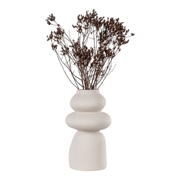 Oeiras vase keramikk beige.