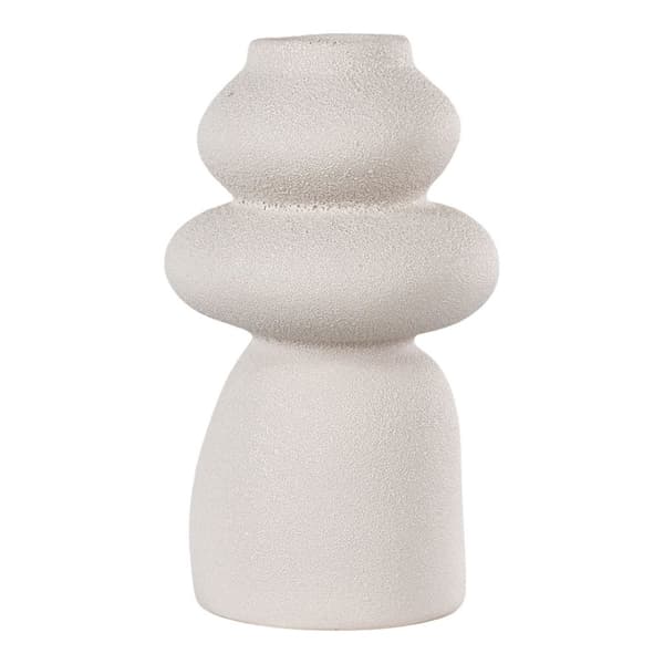 Oeiras vase keramikk beige.