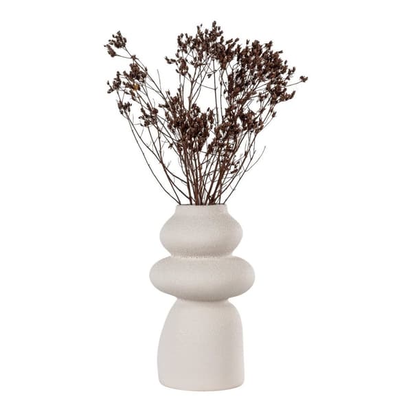 Rootz Stoneware Vase - Modern Sculpture - Decorative Piece - Lägger till skulpturellt intresse - Ø14.5x26.5 cm