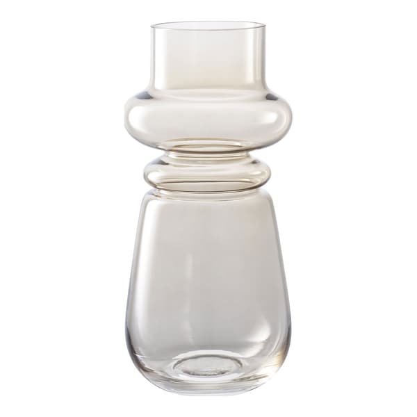 Vas, Glas Rökt Brun, ø17x31 cm, Ljusbrun