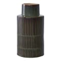 Miniatyrbillede 1 af 5: Vase, keramik grøn/brun, 16x30 cm, grøn