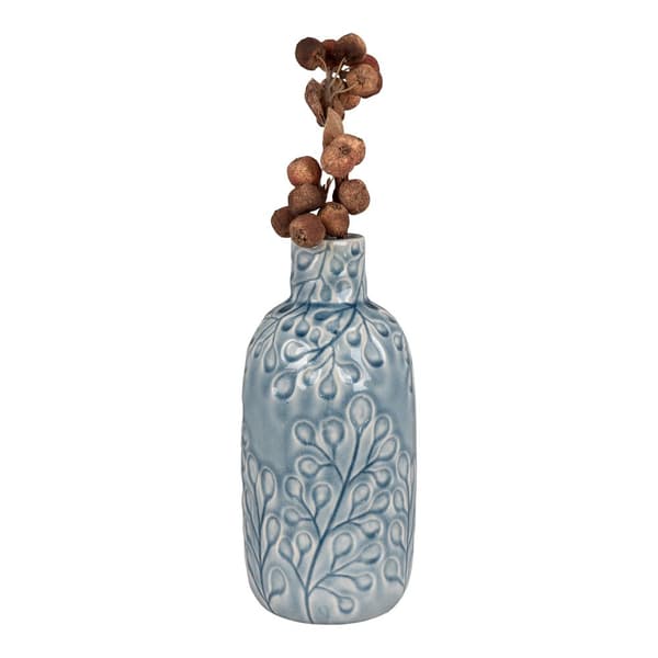 Vase, Keramik, ø12x26 cm, Blå