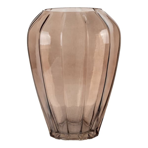 Vase, Glas, ø22x29 cm, Brun