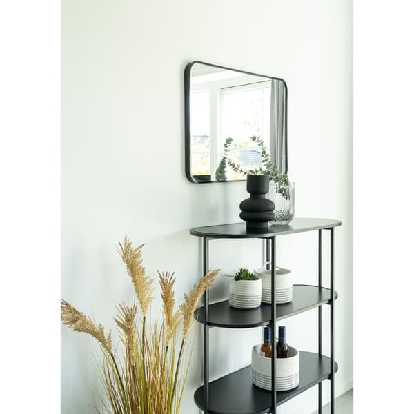 Vase, Glas Sort, 15x22 cm, Sort