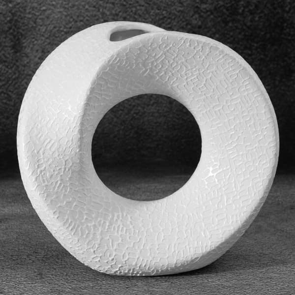 Dekorativ vase RISO 23x9x22 Eurofirany hvid