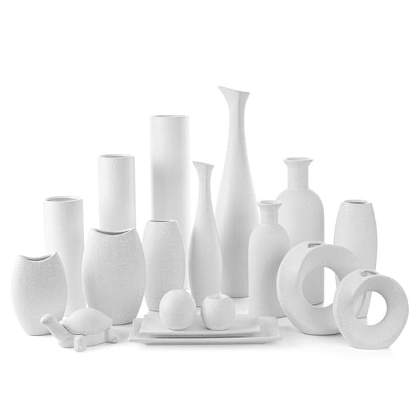 Dekorativ vase RISO Eurofirany hvid